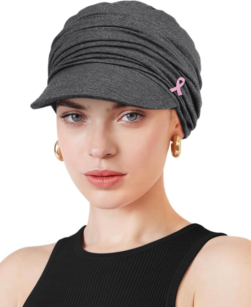 Awefeel Chemo Headwear Viscose Newsboy Cap for Women Fall and Winter Hats - Image 1